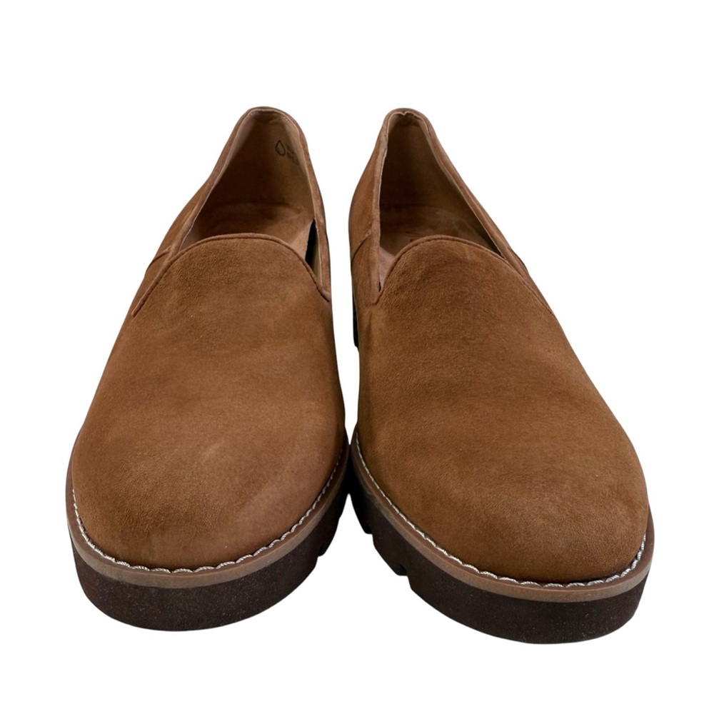 Vionic Willa Suede Leather Slip-On Wedge Loafers Tan Brown Size 11 - Picture 7 of 16